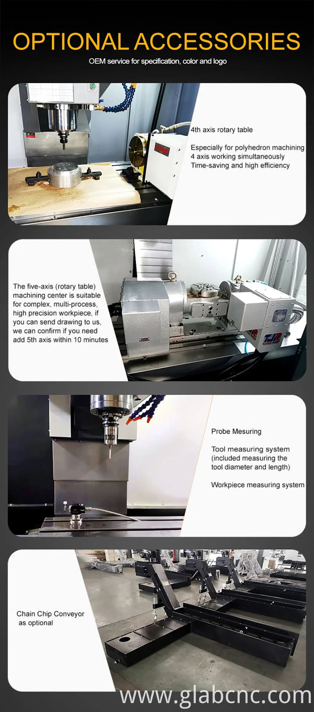 Lu-720 Five-Axis CNC Vertical Horizontal Care Turning Milling Machining Machine for Metal/Wood/Plastic Part Cutting Drilling Router Tapping Engraving